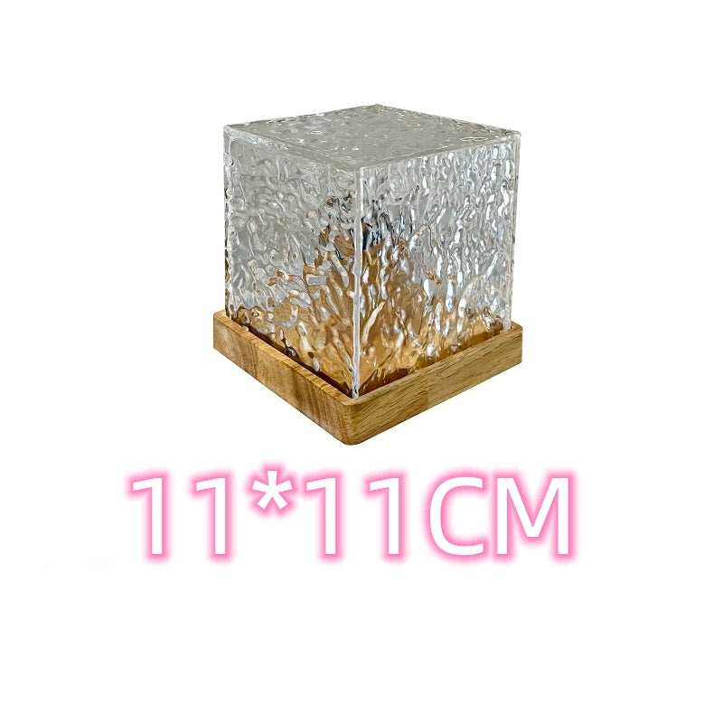 Lámpara de cristal con efecto de ondas de agua