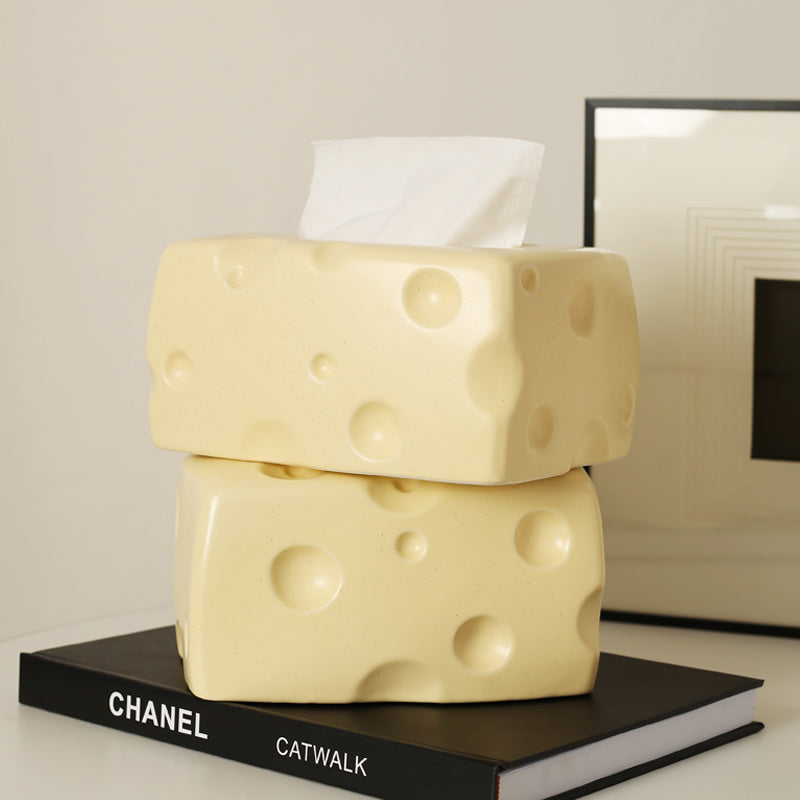 Cheese Block Tissue Box