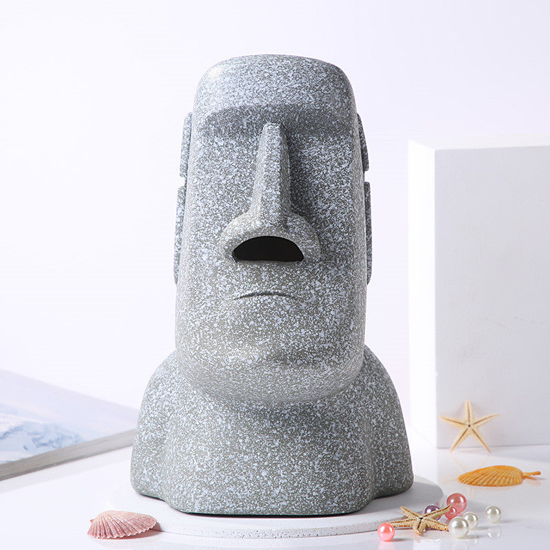 Stone Portrait Tissue Box