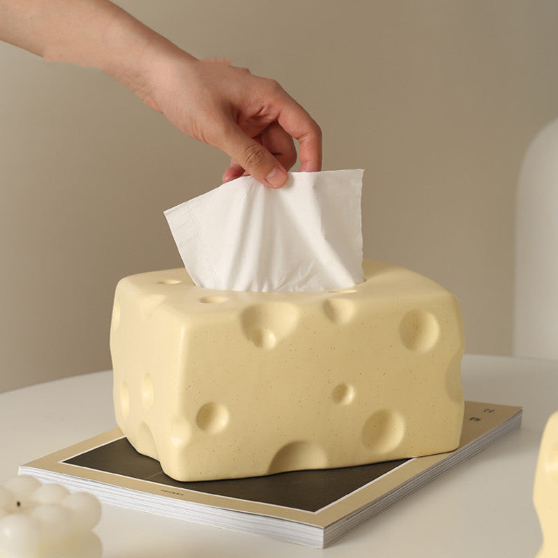 Cheese Block Tissue Box