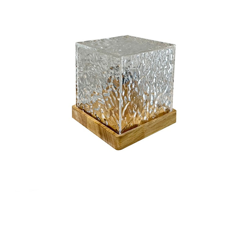 Lámpara de cristal con efecto de ondas de agua