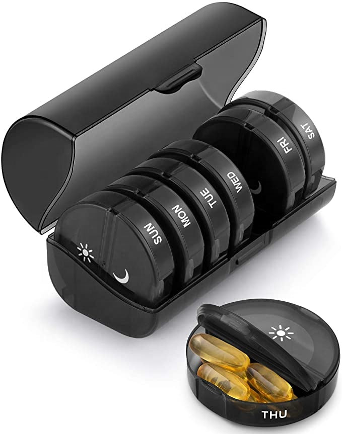 7-Day Round Travel Pill Organizer – view 8