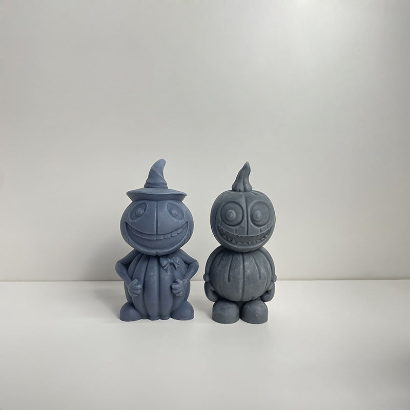 Molde de vela de hombre calabaza