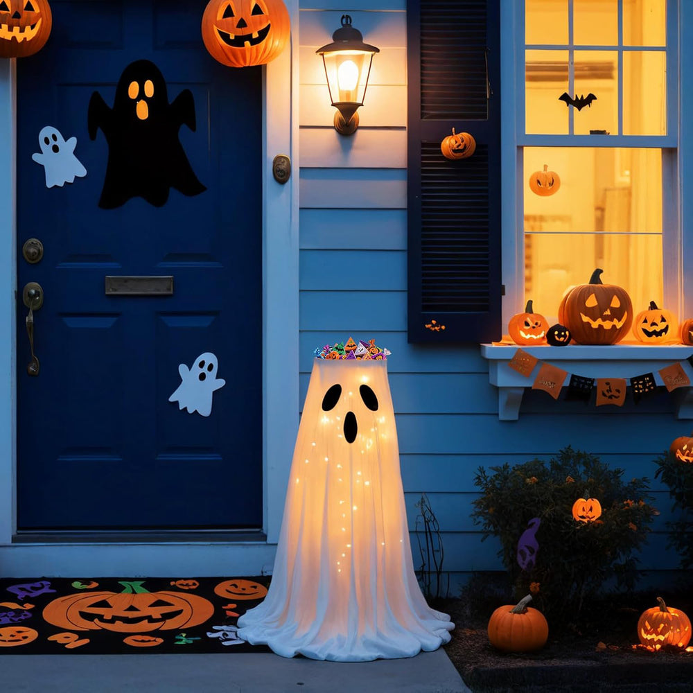 Soporte para cuenco de dulces de fantasma para Halloween