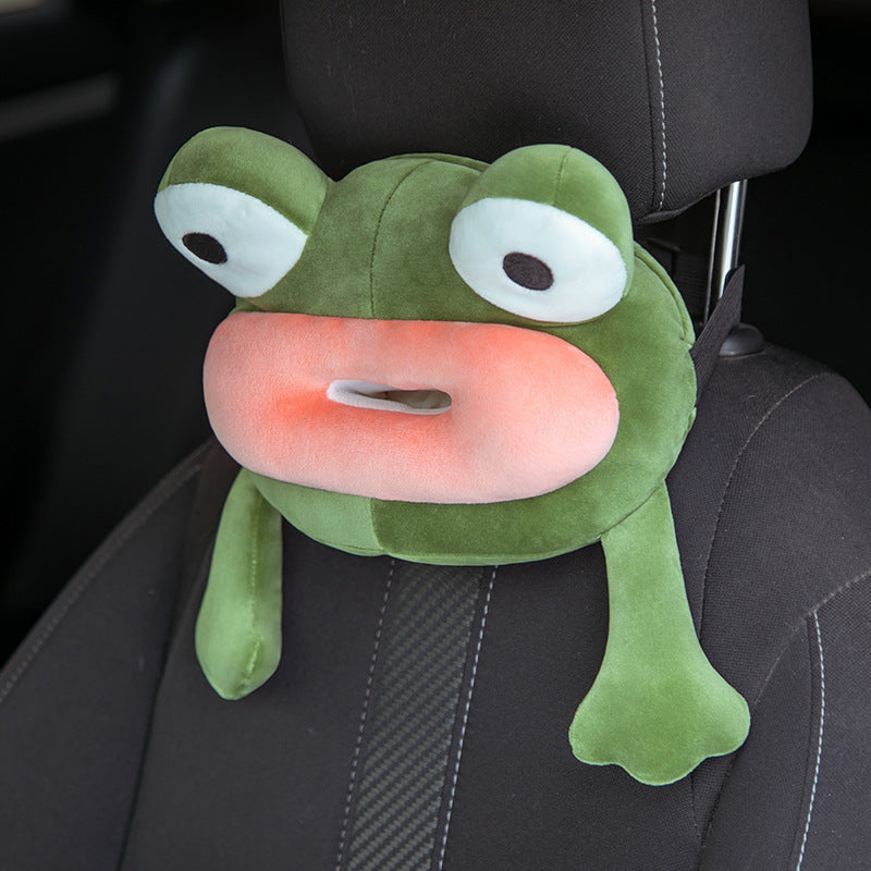 Frog Plush Tissue Box