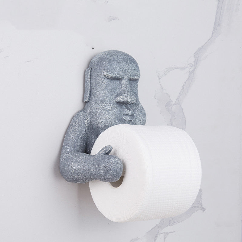 Moai Toilet Roll Holder