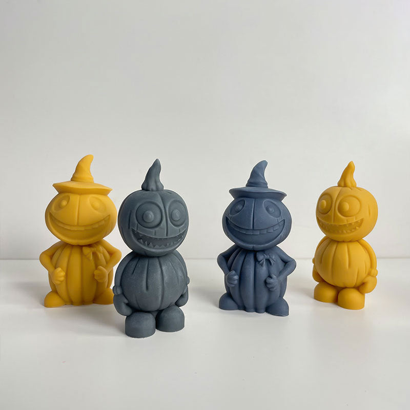 Molde de vela de hombre calabaza