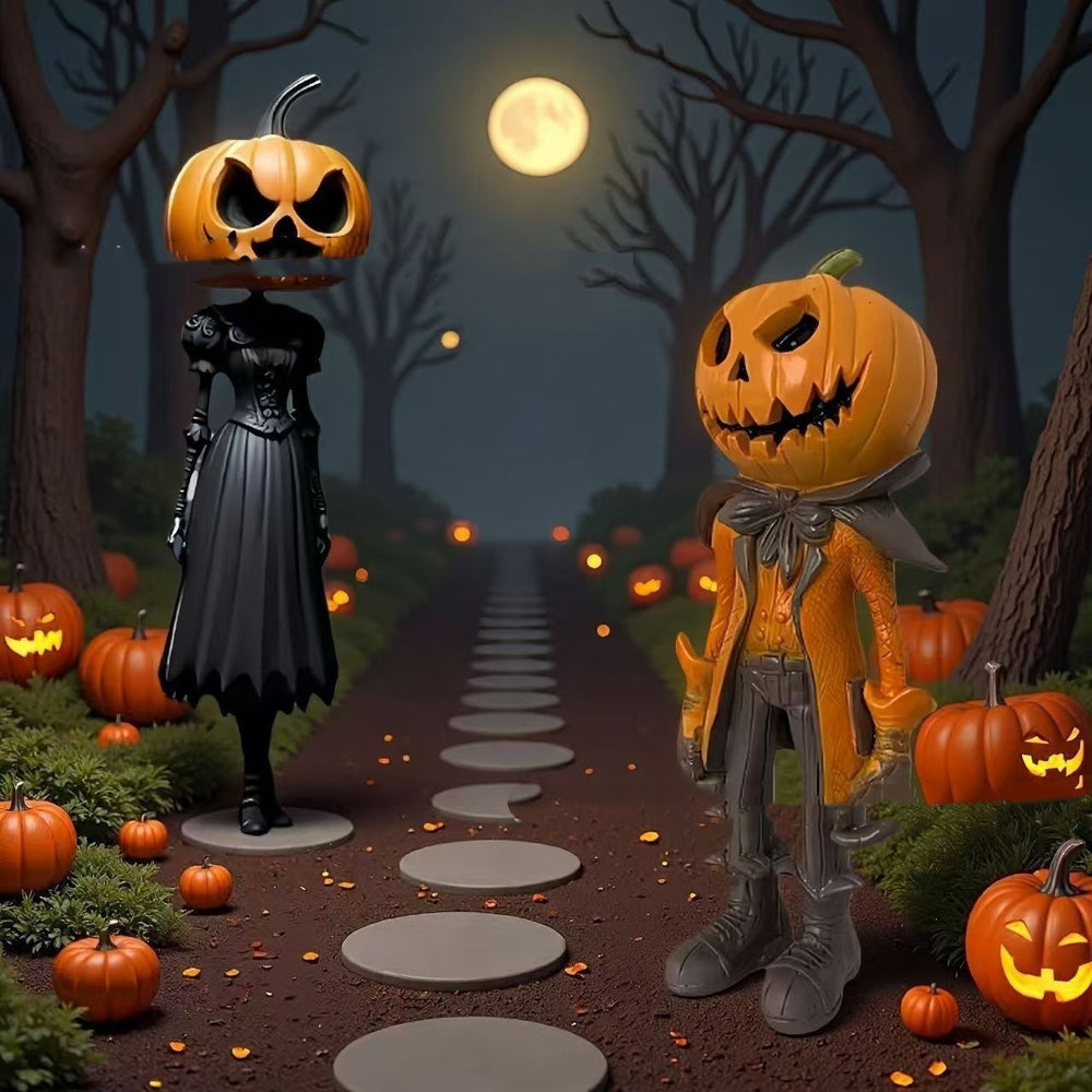Figura de cabeza de calabaza