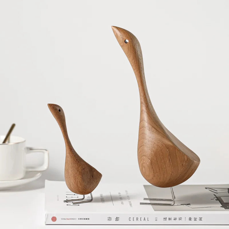 Teak Goose Couple