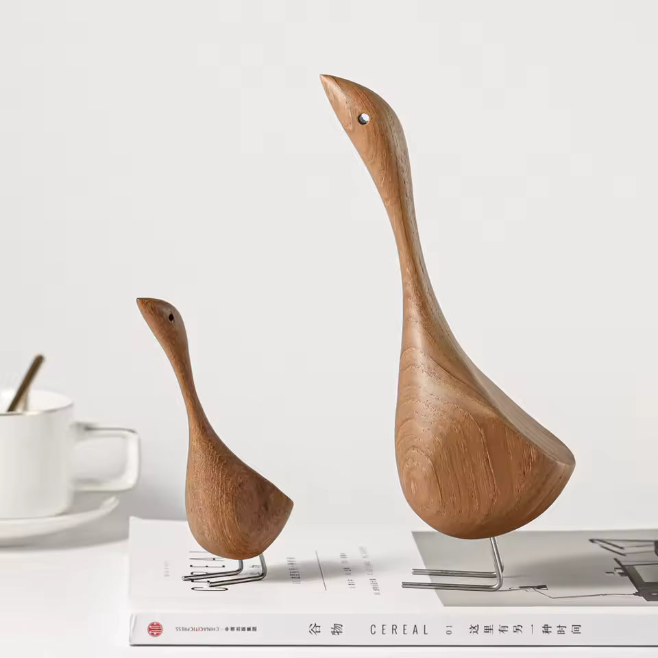 Teak Goose Couple