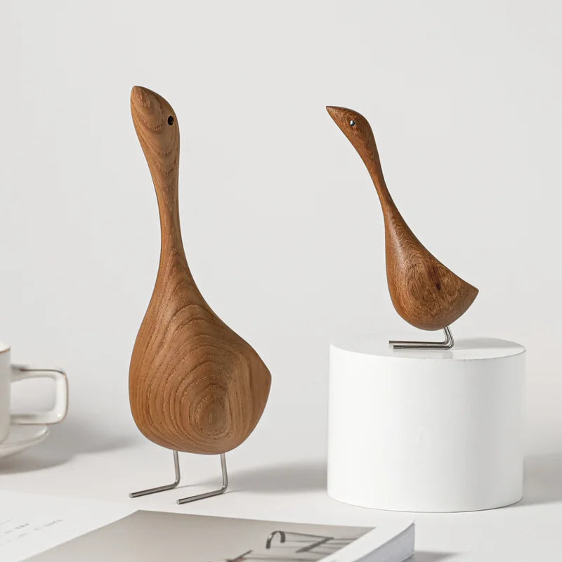 Teak Goose Couple