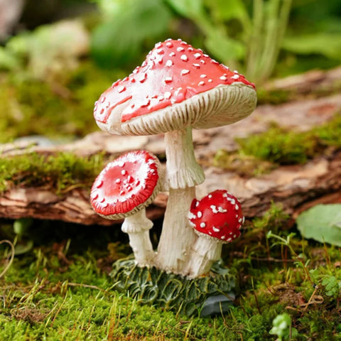Three-Piece Mushroom Mini Scene