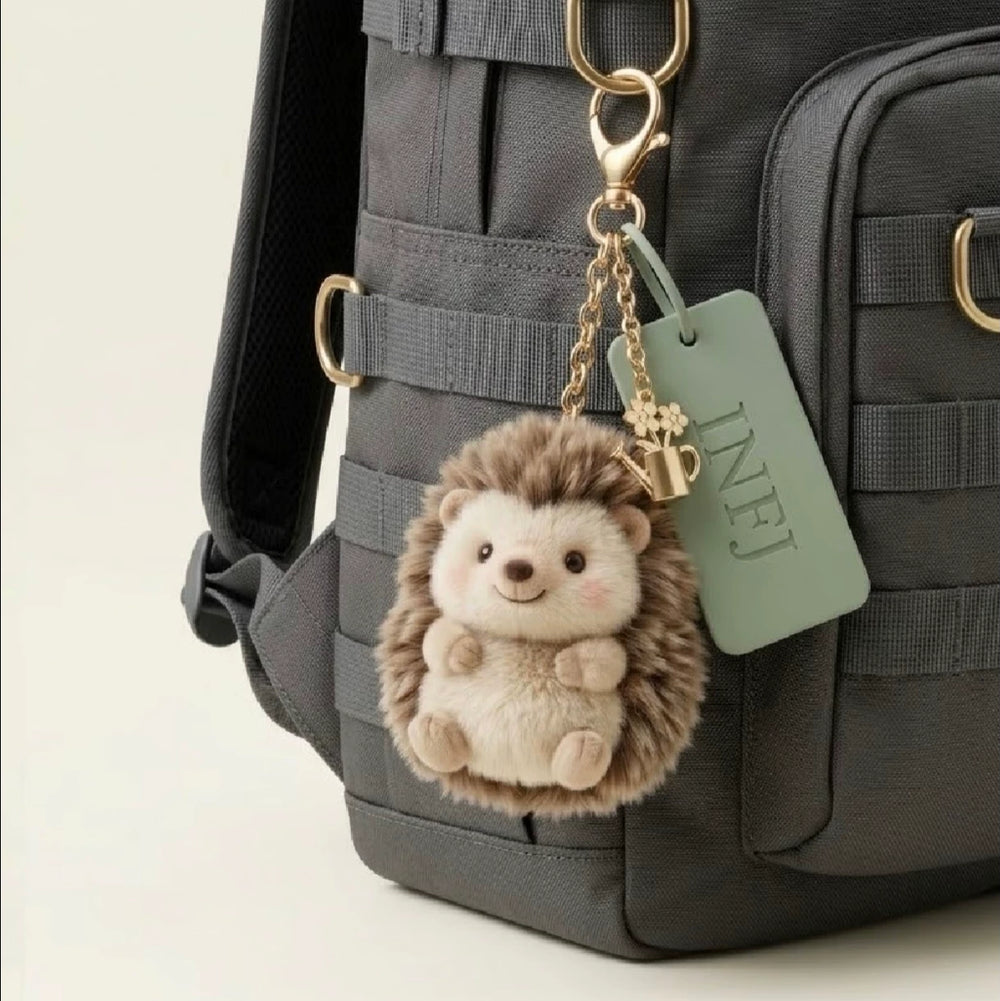 Hedgehog Plush Bag Charm