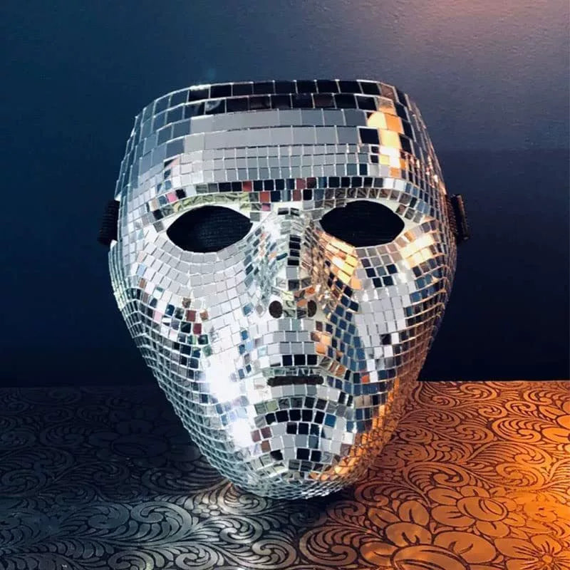 قناع الوجه بمرآة الديسكو