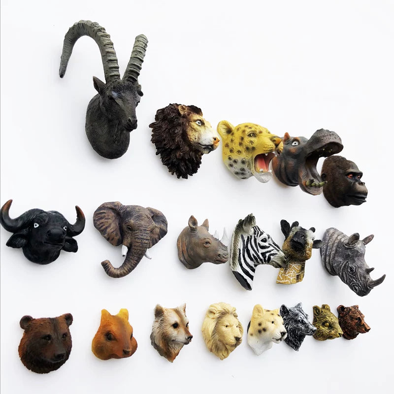 Bronze Marmot magnet among animal-head styles