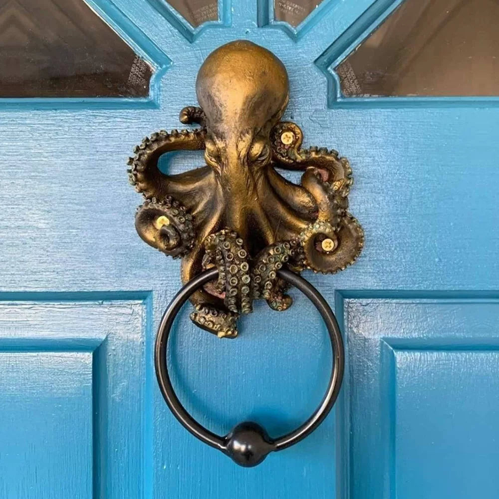 Decoración para puerta de cráneo de pulpo