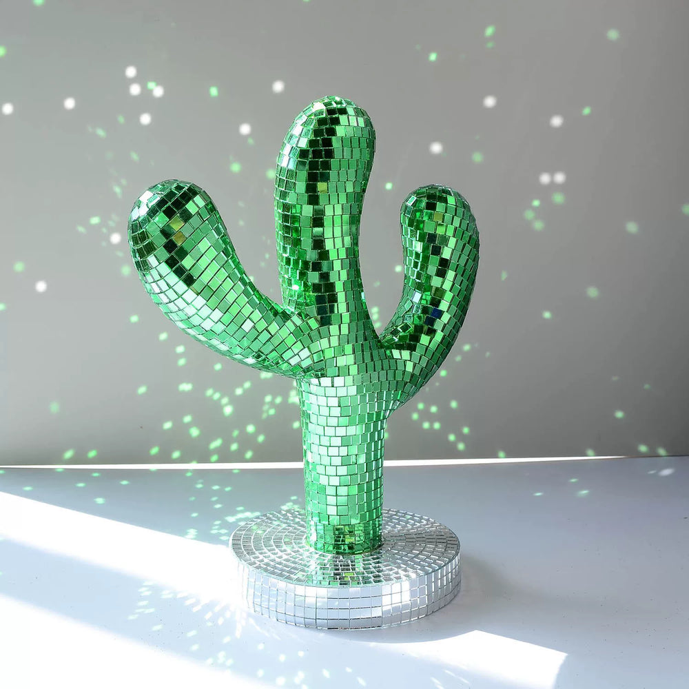 Adorno de cactus de disco