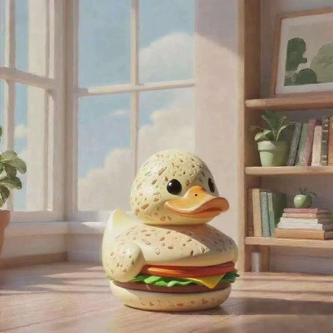 Hamburger Duck Statue