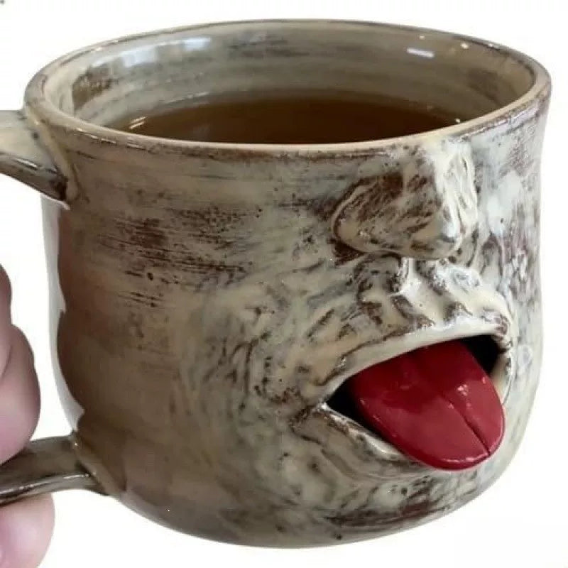 Tongue-Out Face Mug