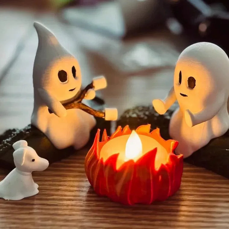Ghost Campfire Statue
