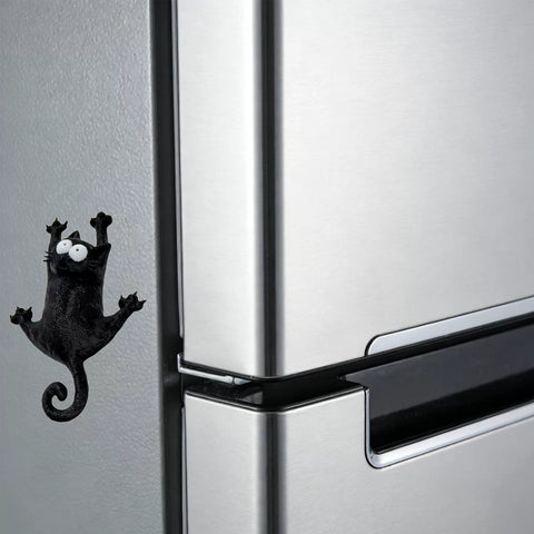 Black Cat Fridge Magnet