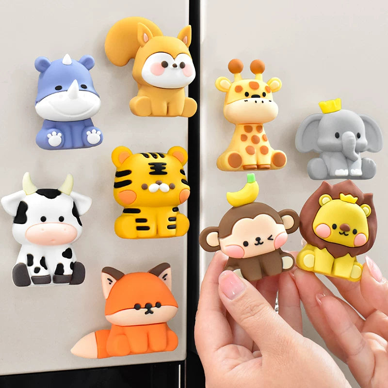 3D Fox magnet shown among woodland animal styles