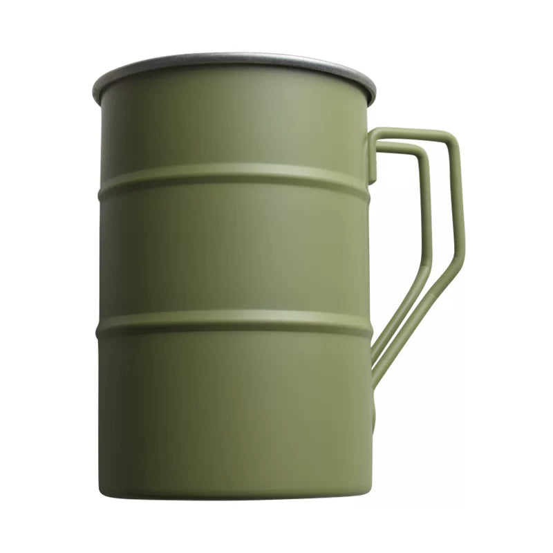 Military-Green Camping Mug