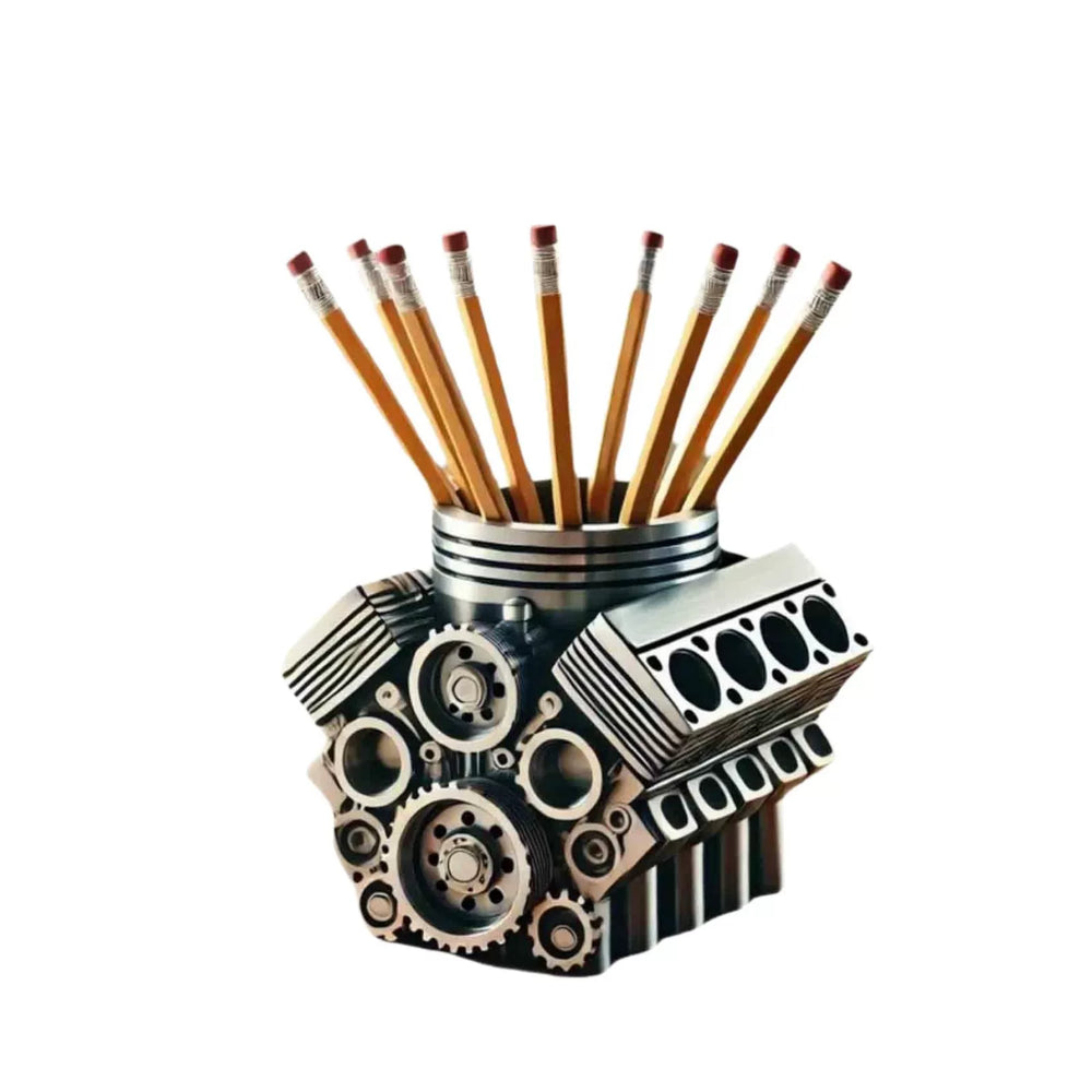 V8 Engine Pen Holder