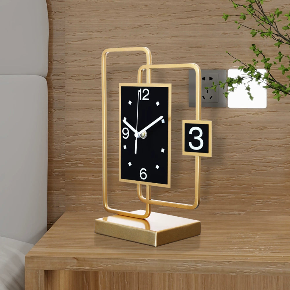 Modern Tabletop Clock on a shelf