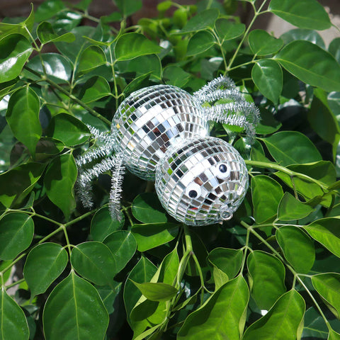 Parche de espejo de mosaico de araña para discoteca de Halloween