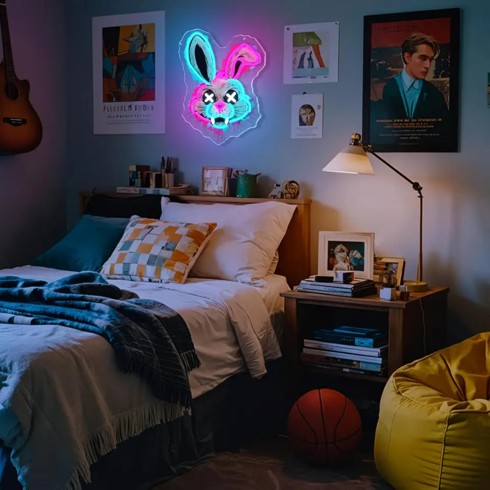 Evil Bunny Neon Sign