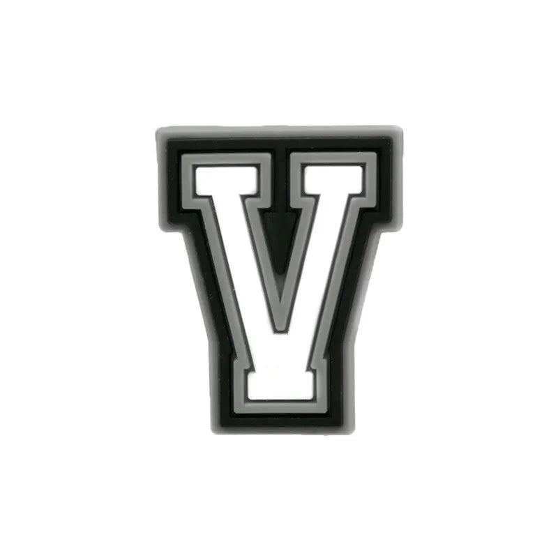 Letter V shoe charm