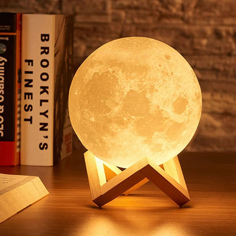 Moon Lamp on a Stand