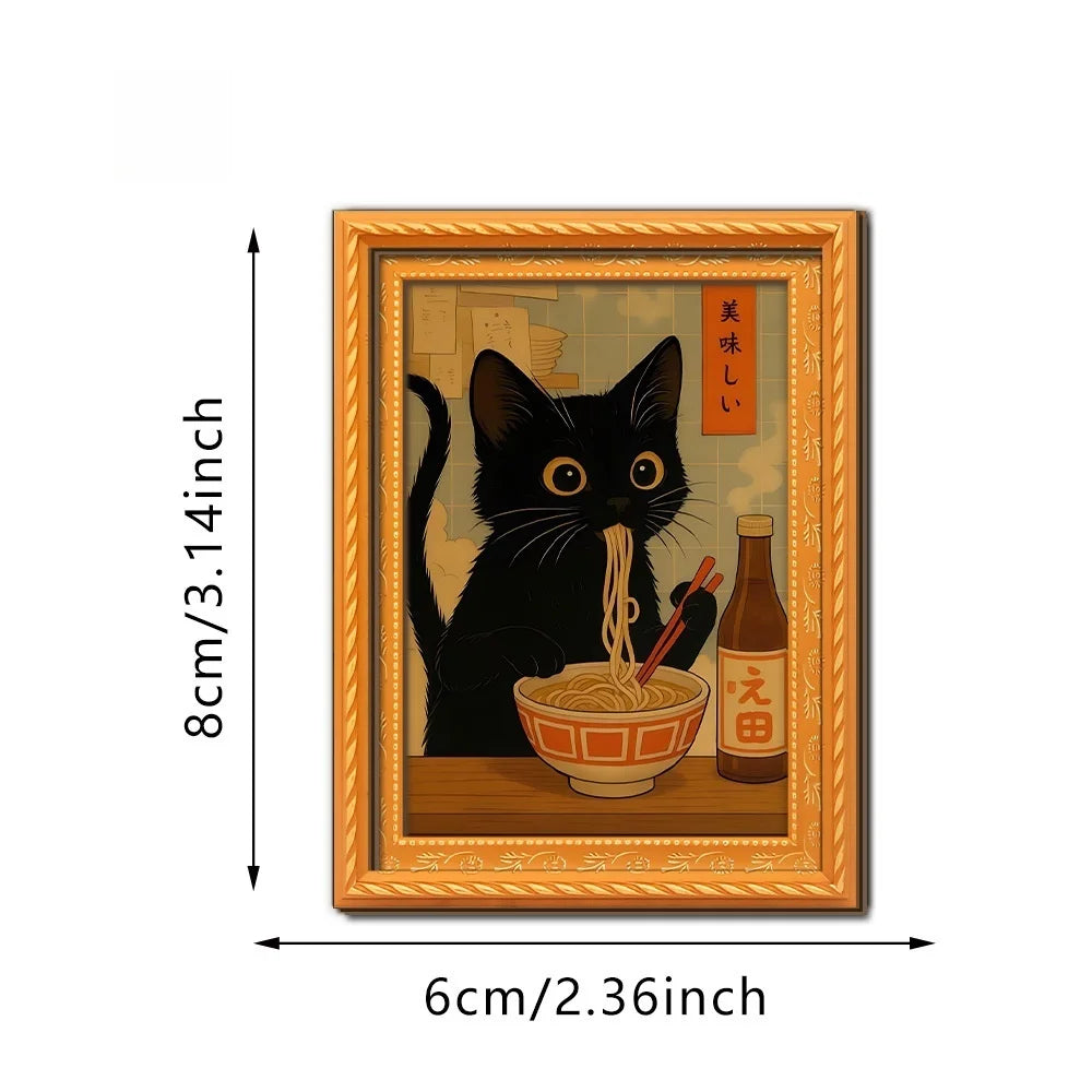 Measured diagram giving the magnet as 8 cm tall and 6 cm wide