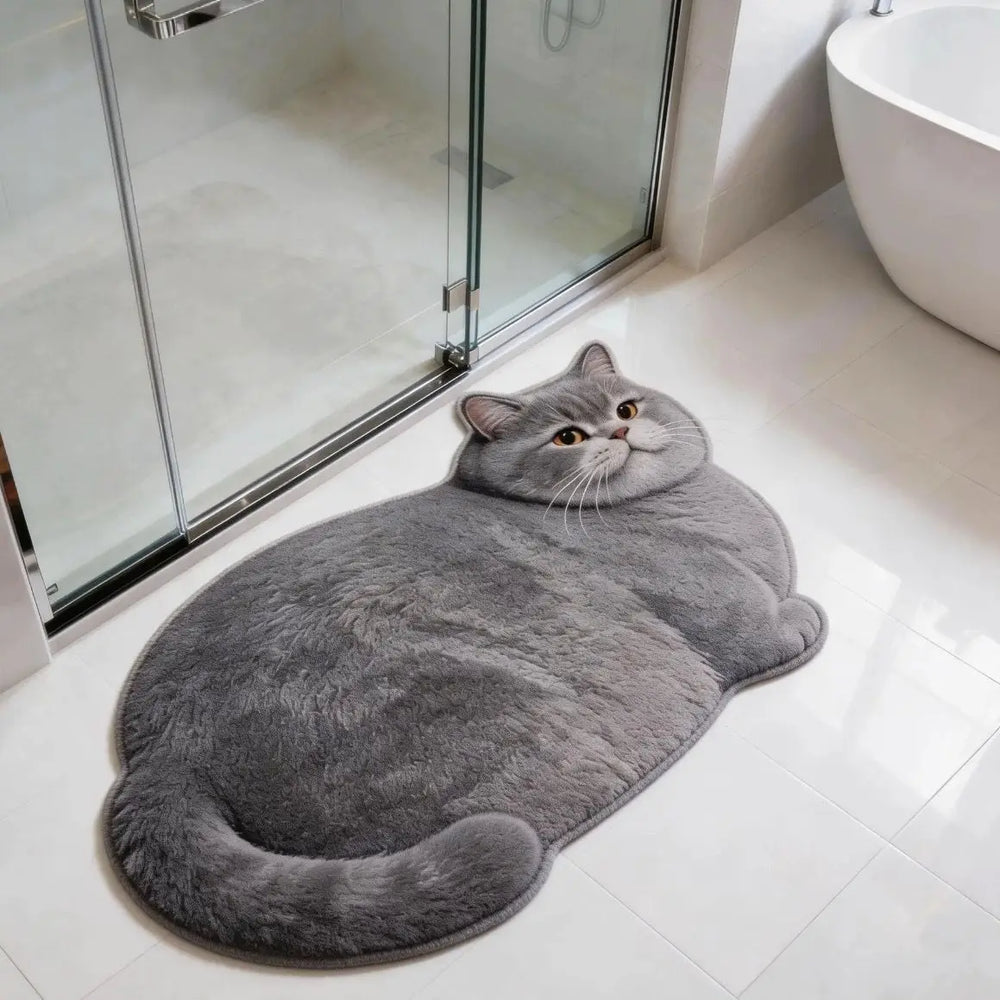 Cat Shaped Bath Mat
