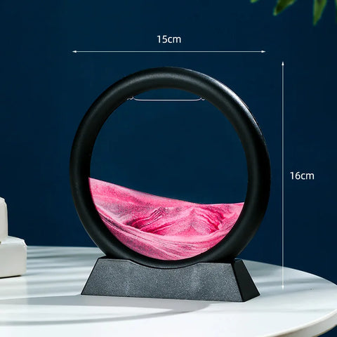 Kinetic Sand Art Frame - 5in Black / Pink