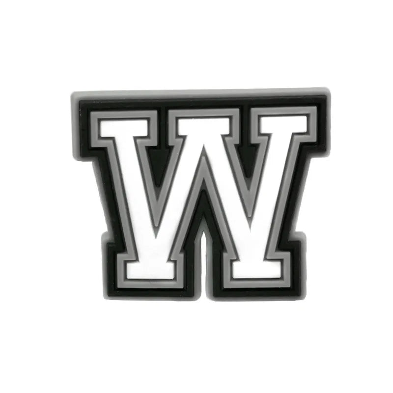 Letter W shoe charm