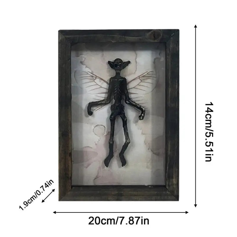 Framed Bat Ghost Specimen