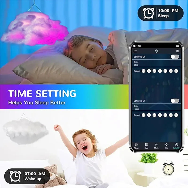 39.3inch 3D Thunder Cloud LED Ambient Light