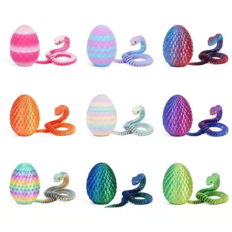 Articulated Snake with Egg