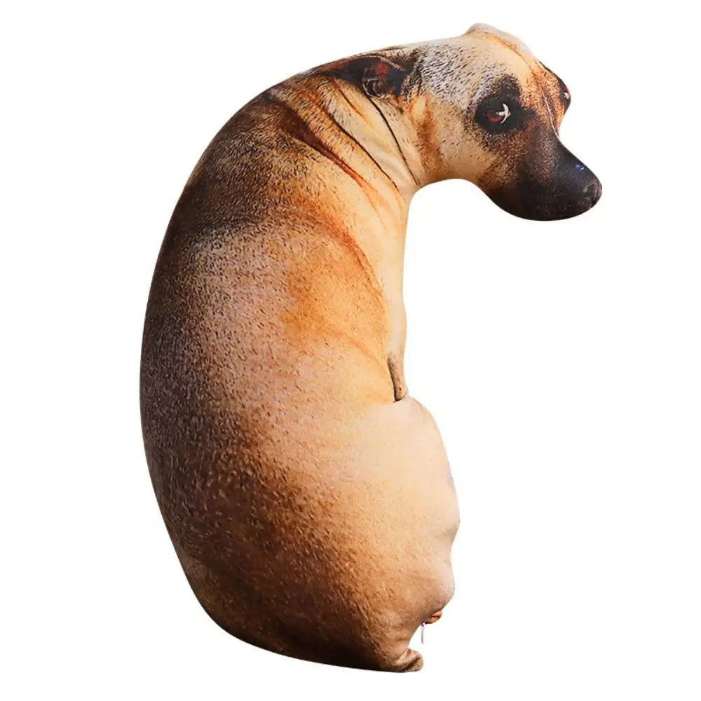 Lifelike Dog Throw Pillow