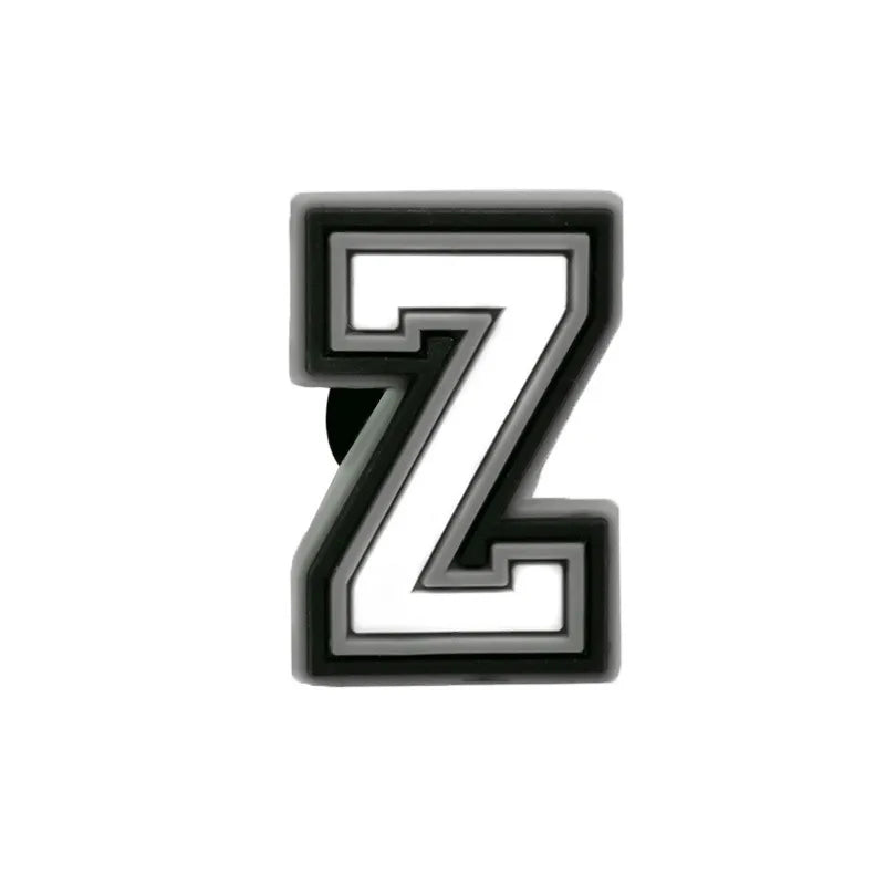 Letter Z shoe charm