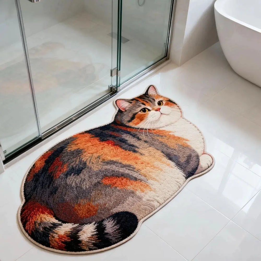 Cat Shaped Bath Mat