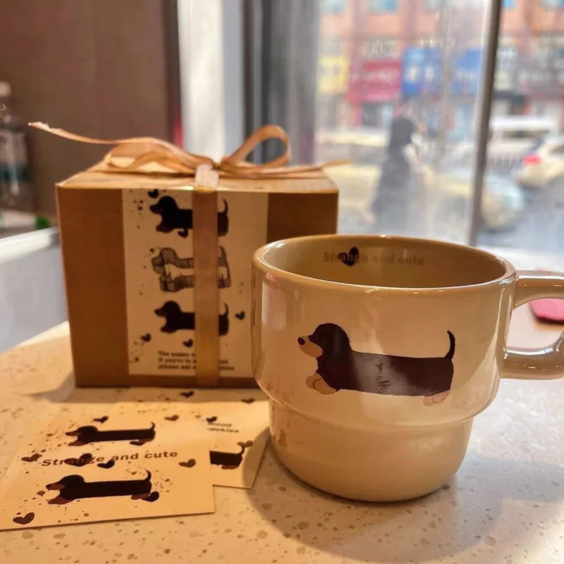 Taza de perro salchicha