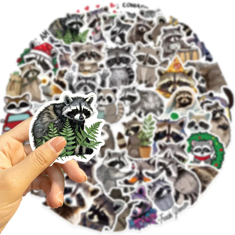 Raccoon Graffiti Stickers
