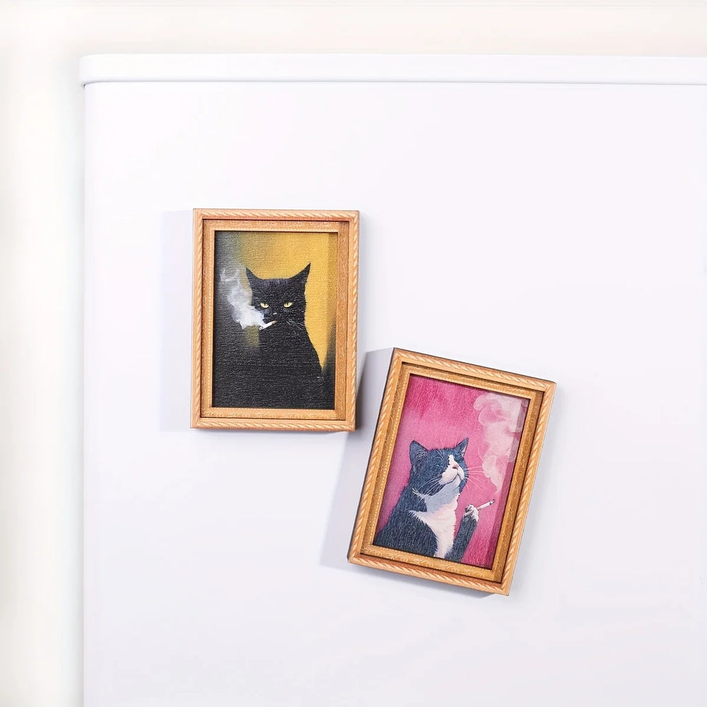 Screaming Kitten Portrait Magnet – view 5