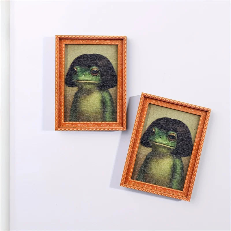 Framed Frog Portrait Magnet