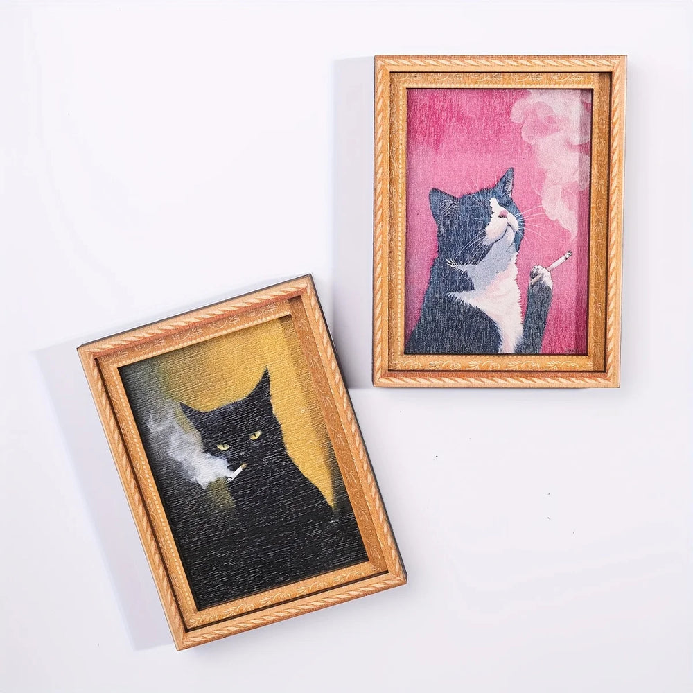 Screaming Kitten Portrait Magnet – view 3