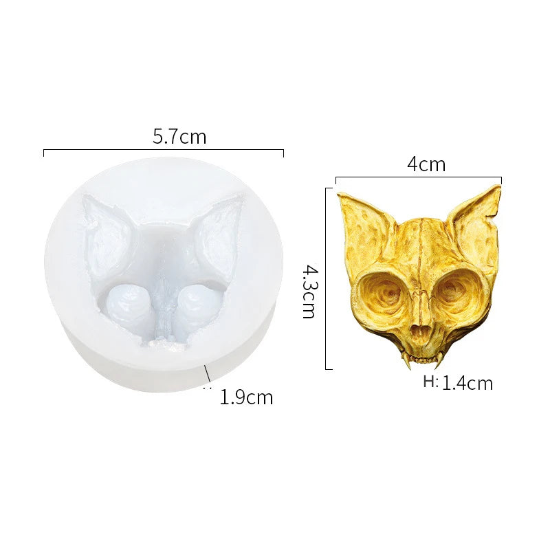 Skull & Bat Silicone Mould