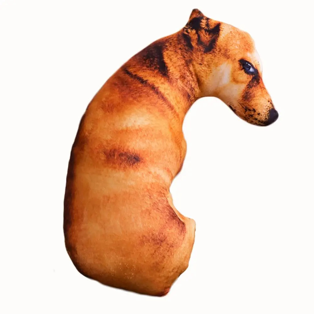 Lifelike Dog Throw Pillow